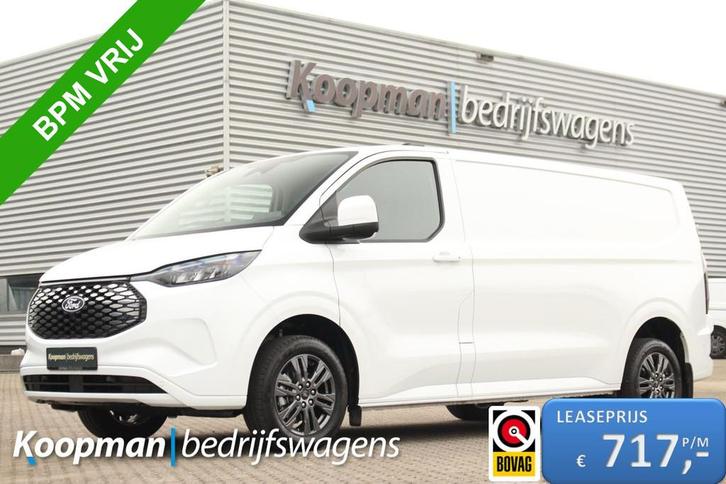 Ford E-Transit Custom 320 L2H1 Limited | 65kWh | 160kW/218pk, Auto's, Bestelauto's, Bedrijf, Te koop, ABS, Achteruitrijcamera