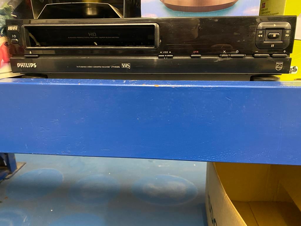 Philips VR 6585 Hi-Fi Stereo VHS Videorecorder, Audio, Tv en Foto, Videospelers, Ophalen of Verzenden, Gebruikt, VHS-speler of -recorder
