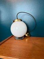 Vintage hanglamp, melkglas bol, Ophalen of Verzenden, Zo goed als nieuw, Glas, Minder dan 50 cm