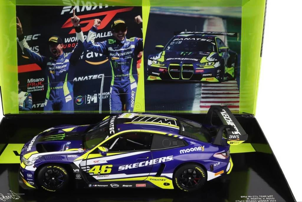 Minichamps 1/18 Valentino Rossi BMW GT3 M4 Winnaars Misano, Hobby en Vrije tijd, Modelauto's | 1:18, Ophalen of Verzenden, Nieuw