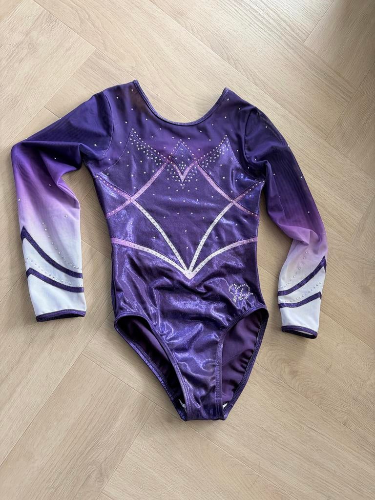 Turnpakje Paars Sparkle and Dream maat ASM (kleding 152-158), Sport en Fitness, Turnen, Paars, Ophalen of Verzenden, Zo goed als nieuw