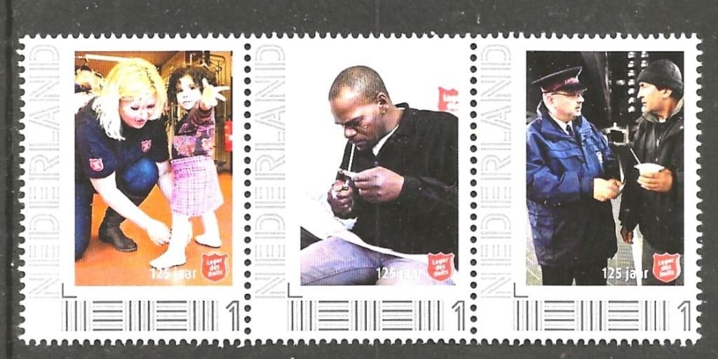 Strip van 3 persoonlijke zegels Leger des Heils (2), postfr, Ophalen of Verzenden, Postfris