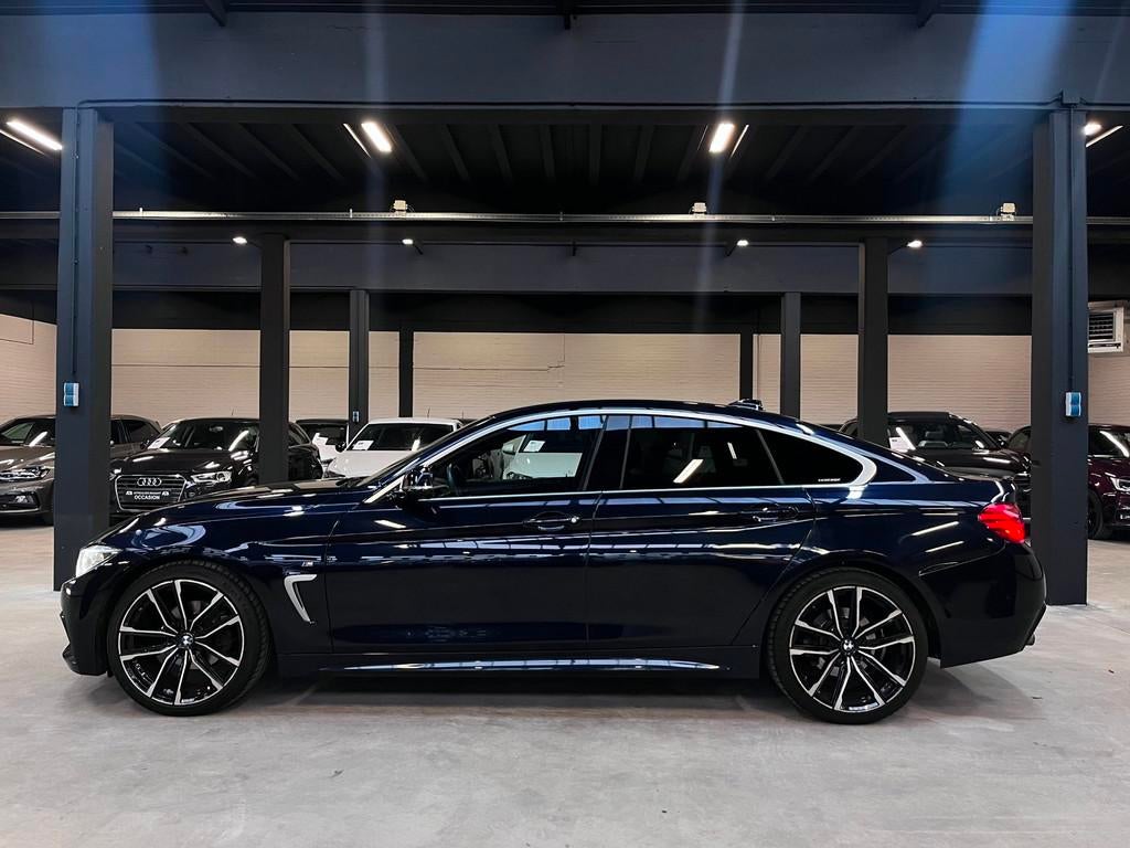 BMW 4-serie Gran Coupé 418i M Sport AngelEyes/Automaat/Lede, Automaat, Gebruikt, Euro 6, Leder en Stof