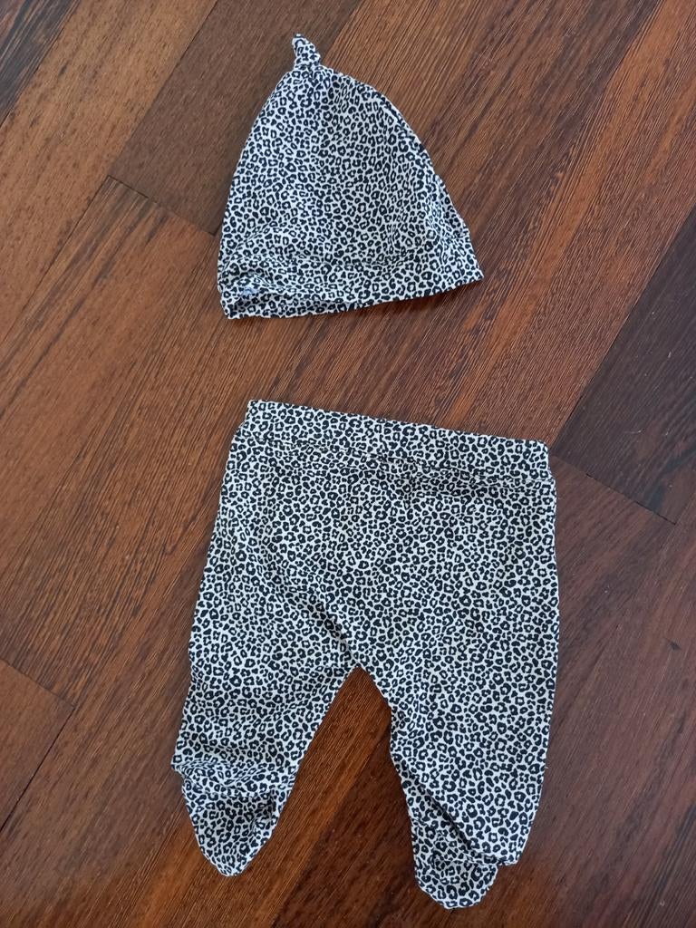 Prematuur/baby broek +muts mt 44/50, Ophalen of Verzenden, Nieuw, Jongetje of Meisje, Broekje