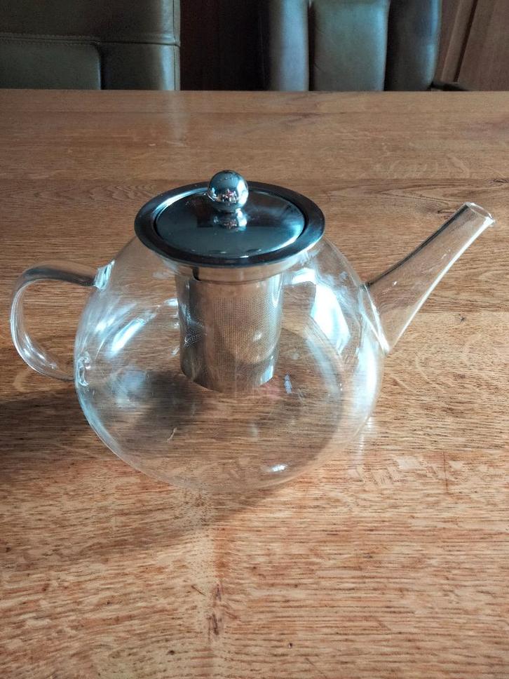 theepot, Huis en Inrichting, Keuken | Servies, Zo goed als nieuw, Overige typen, Overige stijlen, Glas, Ophalen of Verzenden