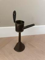 Antieke olielamp / vetlamp - Uniek decoratiestuk, Ophalen of Verzenden