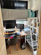 Hoogslaper wit, Huis en Inrichting, Slaapkamer | Stapelbedden en Hoogslapers, Ophalen, 100 cm, Hoogslaper, Eenpersoons