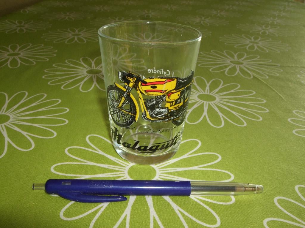Vintage Malaguti O 69 glas, Ophalen of Verzenden, Zo goed als nieuw, Motoren