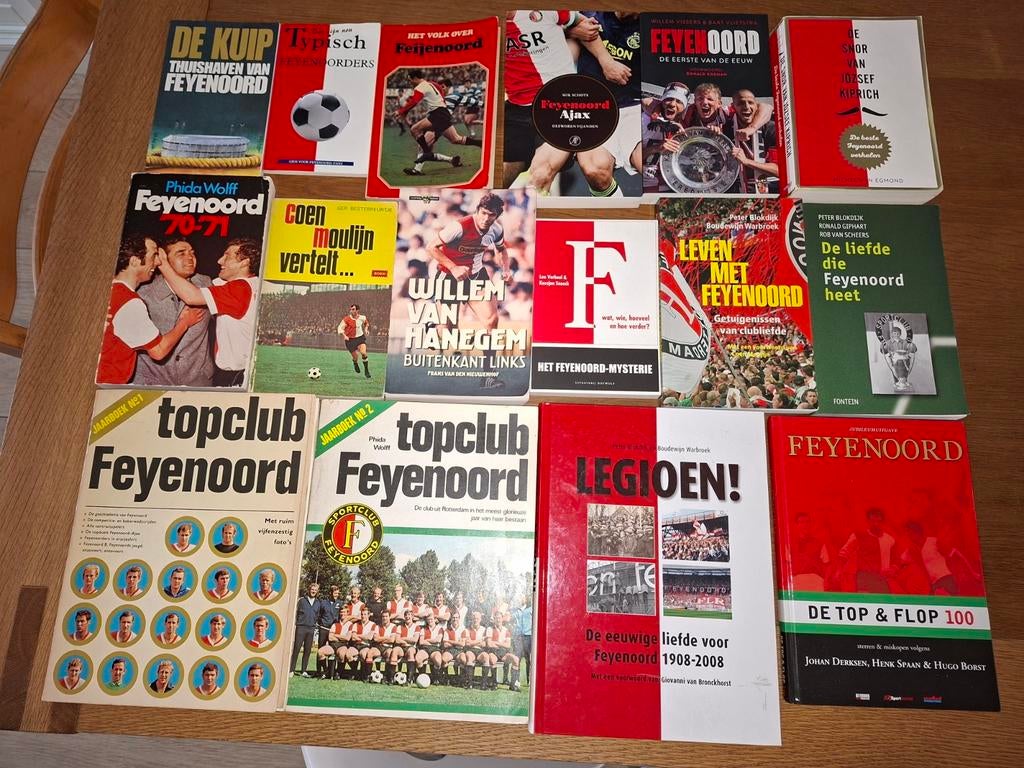 16 Feyenoord voetbal boeken - grote collectie evt per stuk, Ophalen of Verzenden, Balsport