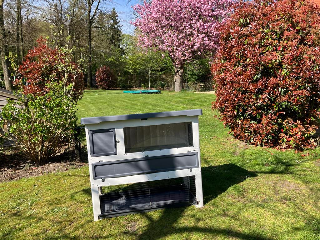 Fernplast konijnenhok, Dieren en Toebehoren, Knaagdieren en Konijnen | Hokken en Kooien, Ophalen, 110 cm of meer, Zo goed als nieuw