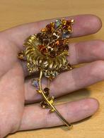 Zeer mooie, zeldzame vintage broche in groot formaat., Ophalen of Verzenden, Zo goed als nieuw, Zilver, Overige materialen