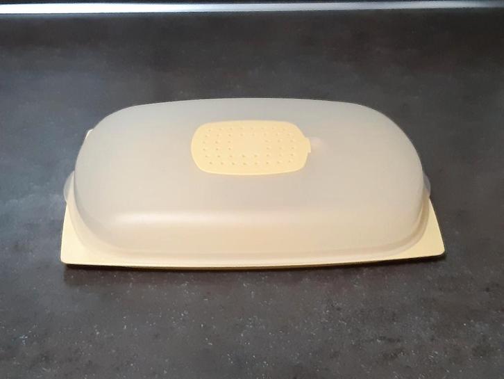 Tupperware lage kaasdoos / cheese smart plat geel nr 3, Huis en Inrichting, Keuken | Tupperware, Overige typen, Geel, Ophalen of Verzenden