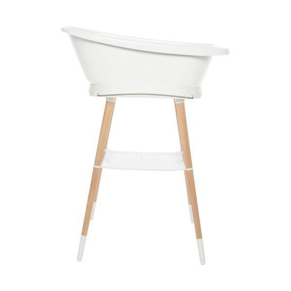 Bebe-Jou Sense Babybad + Badstandaard - Wit, Kinderen en Baby's, Badjes en Verzorging, Ophalen, Zo goed als nieuw, Badje, Bébé-jou