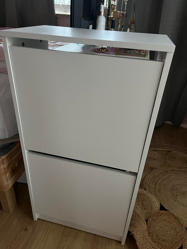 IKEA Schoenenkast met 2 vakken - Wit, Ophalen, Gebruikt