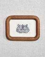 ets muisjes, inclusief houten lijstje 10x15 cm, Minder dan 50 cm, Oorspronkelijke maker, Nieuw, Ophalen of Verzenden