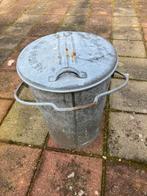 Vintage Gietijzeren Prullenbak Emmer - Decoratief & Robuust, Ophalen, Gebruikt, 50 tot 75 cm, 20 tot 30 liter