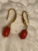 Oorbellen  Koraal Hangertjes Vintage Rood, Ophalen of Verzenden, Zo goed als nieuw, Rood, Overige materialen