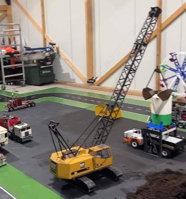 RC Draadkraan 1:14, Ophalen, Gebruikt