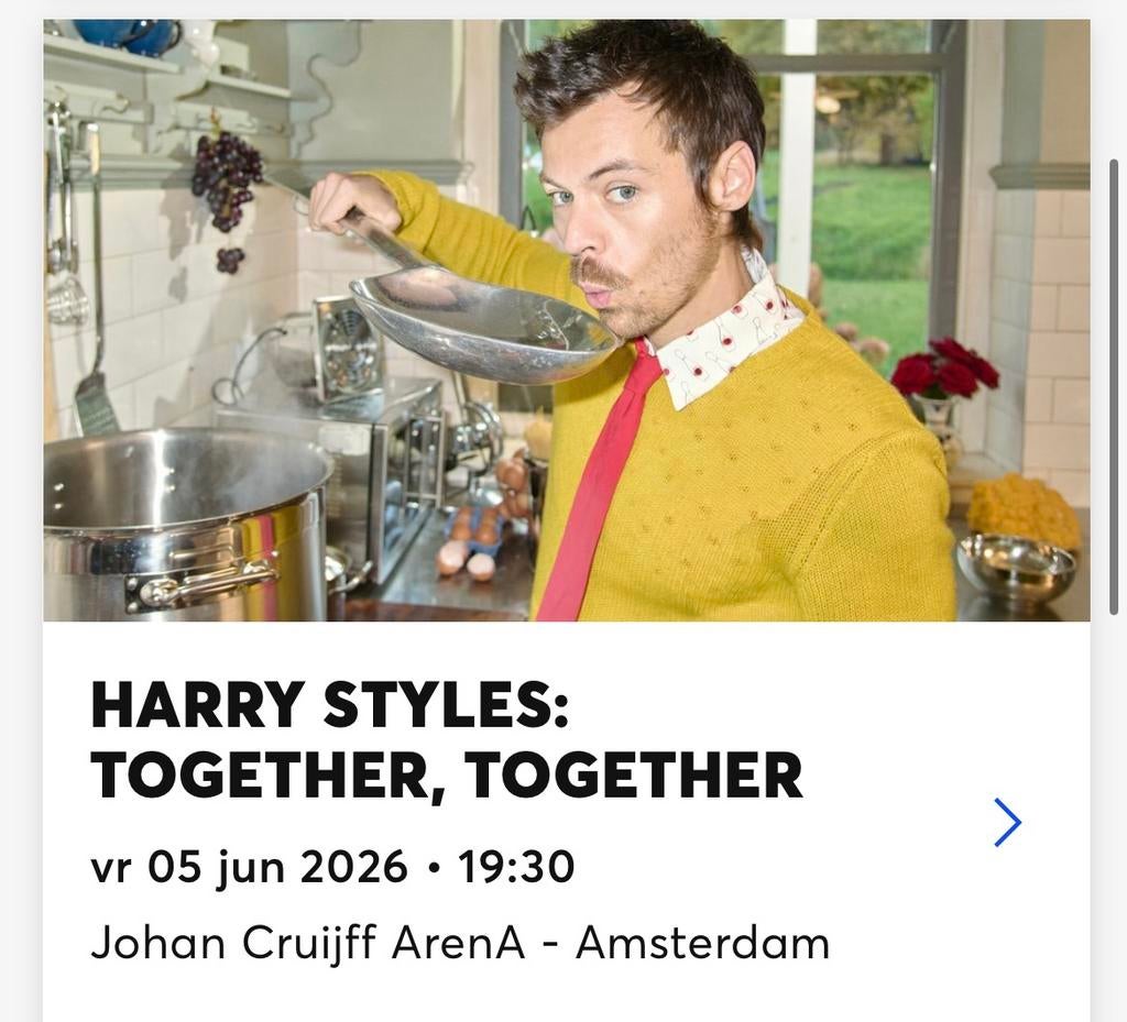 Harry Styles ticket | REAR GA 5 juni Amsterdam