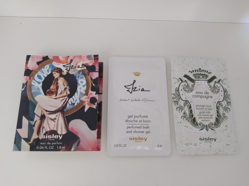 Nieuw Sisley Izia Parfum 1,8 ml sample & 2x Douchegel, Ophalen of Verzenden