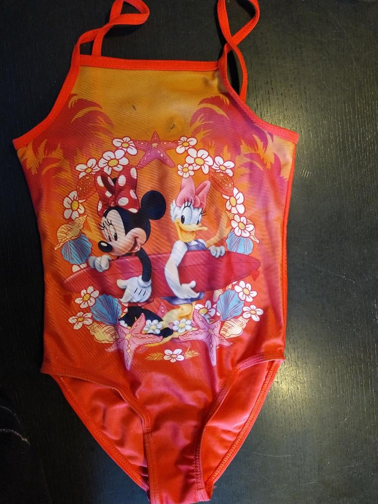 Badpak Minnie Mouse en katrien 98 / 104, Gebruikt, Maat 98, Meisje, Badpak