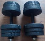 10 kg x 2 halters fitness, Ophalen, Zo goed als nieuw, Halterset