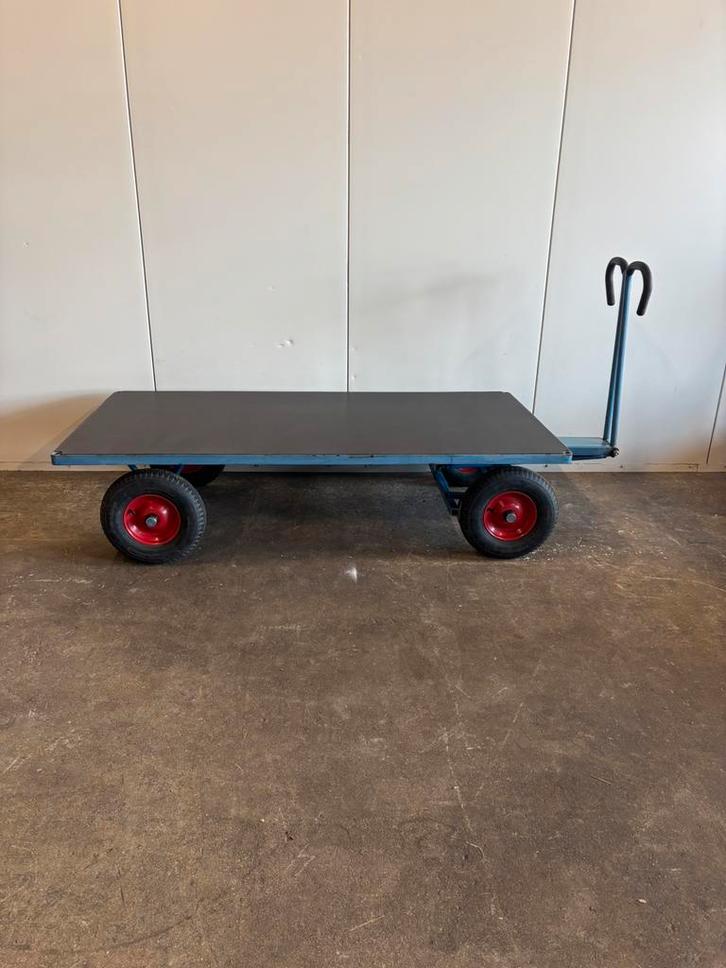 Fetra handtrekwagen / trekkar / 200x100cm transportwagen kar, Doe-het-zelf en Verbouw, Transportwagens, Gebruikt, Transportkar