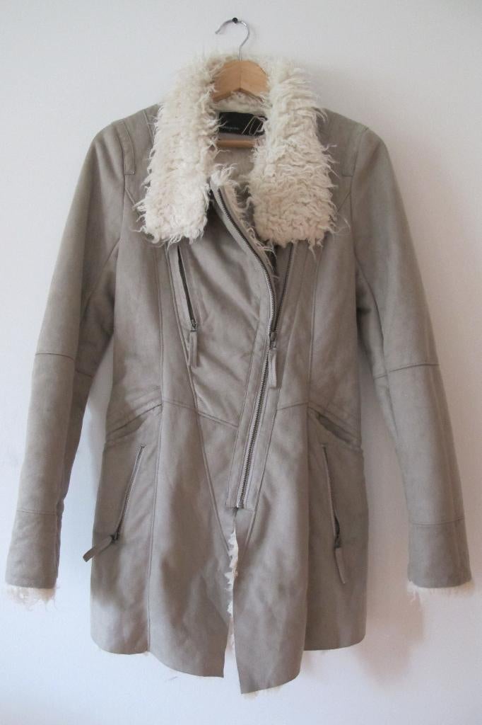 Grey zip coat (Mercoledi), Nieuw, Mercoledi, Ophalen of Verzenden, Maat 36 (S)