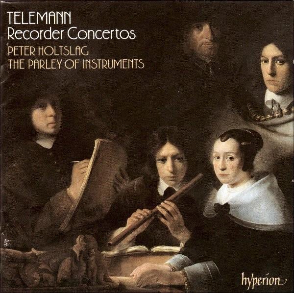 Telemann- Peter Holtslag Recorder Concertos CD, Ophalen of Verzenden, Barok, Gebruikt, Orkest of Ballet