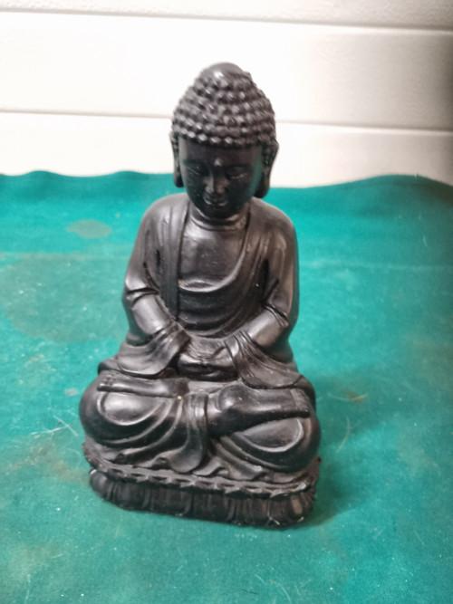 beeld boeddha zwart gips, Ophalen of Verzenden