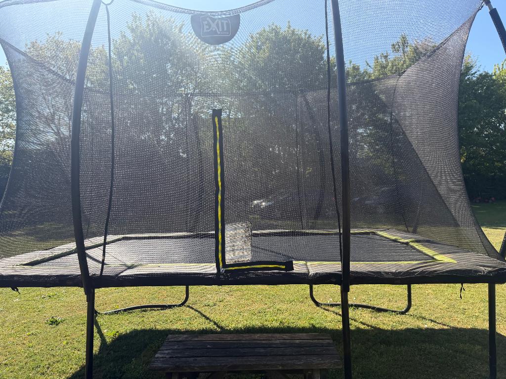Trampoline Exit groot 2.44 x 3.66, Ophalen, Zo goed als nieuw