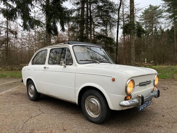 Fiat 850 Cabrio 0.8 E 1972 Wit, Auto's, Fiat, Particulier, Overige modellen, Open dak, Benzine, Euro 1, Cabriolet, Handgeschakeld