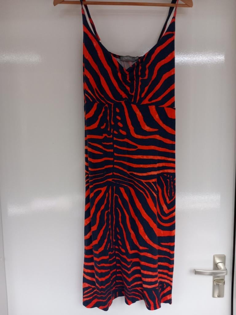 Merk: Geisha maat 42 oranje/blauw, Kleding | Dames, Jumpsuits, Ophalen of Verzenden, Zo goed als nieuw, Maat 42/44 (L), Blauw