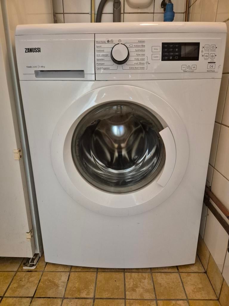 Zanussi TimeCare 1-8kg Wasmachine - Zo goed als nieuw, Ophalen, Handwasprogramma, Zo goed als nieuw, Voorlader