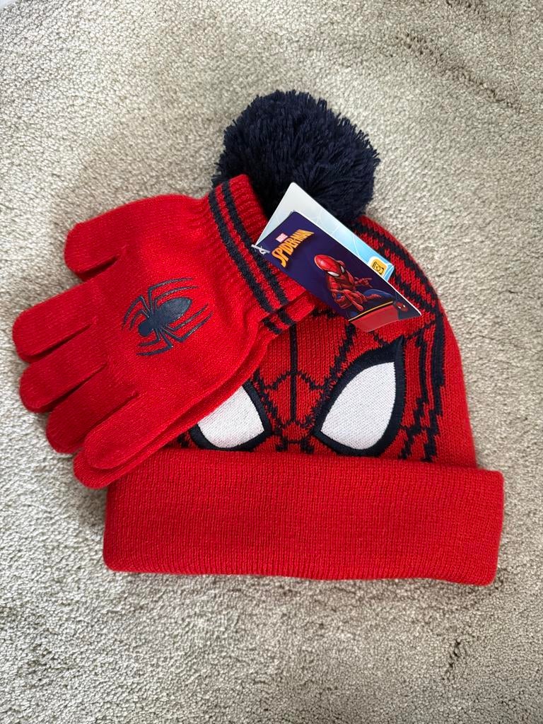 Spider-Man muts en handschoenen set, Setje, Nieuw, Ophalen of Verzenden, 104 of kleiner