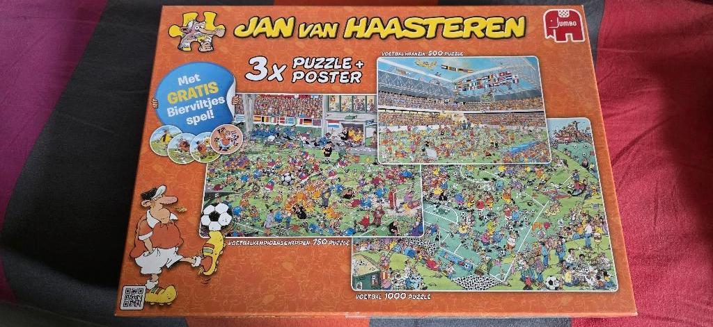 jan van haasteren 3x 1000 stukjes, Hobby en Vrije tijd, Ophalen of Verzenden, 500 t/m 1500 stukjes, Zo goed als nieuw