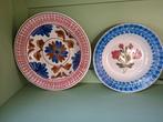 2 prachtige antieke sierborden Nimy, Ophalen of Verzenden