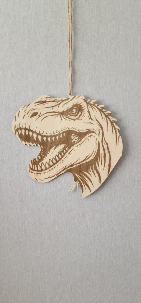 hout dierenkop (30x30 cm)(dino, paard, leeuw, olifant), Ophalen of Verzenden, Zo goed als nieuw, Overige onderwerpen