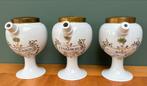 Set van 3 antieke porseleinen apothekerspotten, Antiek en Kunst, Ophalen of Verzenden