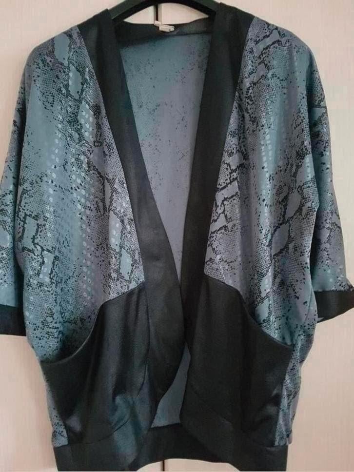 Mooie zwarte met grijsblauw subtiele glans XXL, Ophalen of Verzenden, Zo goed als nieuw, Zwart