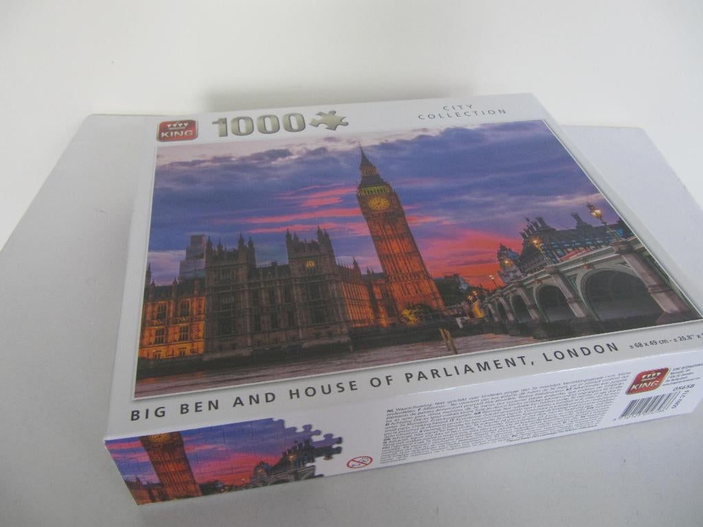 Legpuzzel Big Ben 1000 stukjes, Ophalen of Verzenden, 500 t/m 1500 stukjes, Zo goed als nieuw, Legpuzzel
