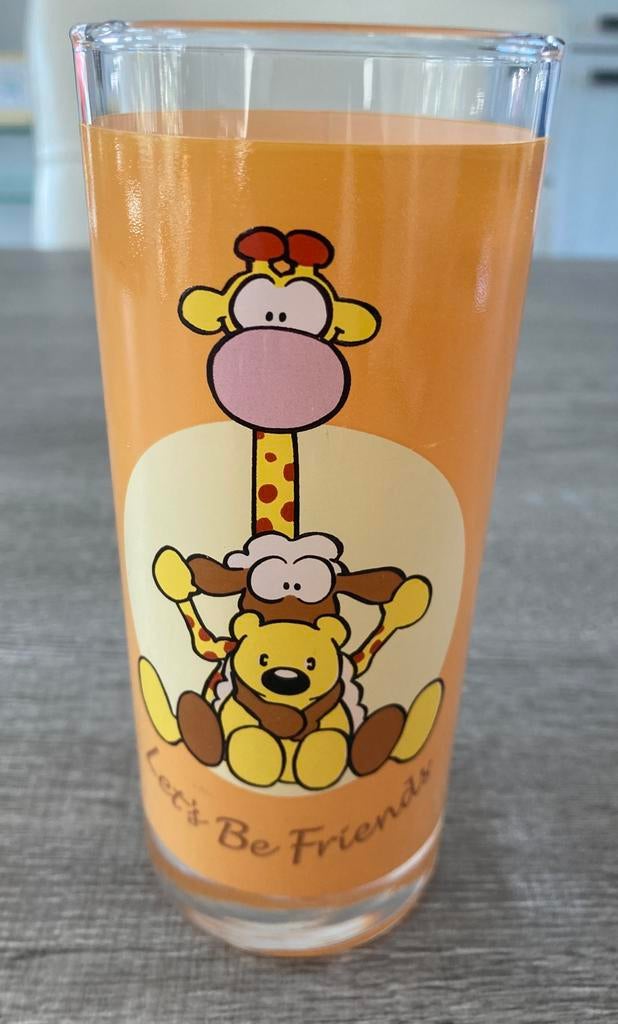 Glas / frisdrankglas Leendert Jan Vis - Paperclip, Verzamelen, Ophalen of Verzenden, Gebruikt, Frisdrankglas