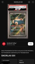 Pokemon 151 snorlax 051 psa 10 pokemon center promo error, Hobby en Vrije tijd, Verzamelkaartspellen | Pokémon, Ophalen of Verzenden