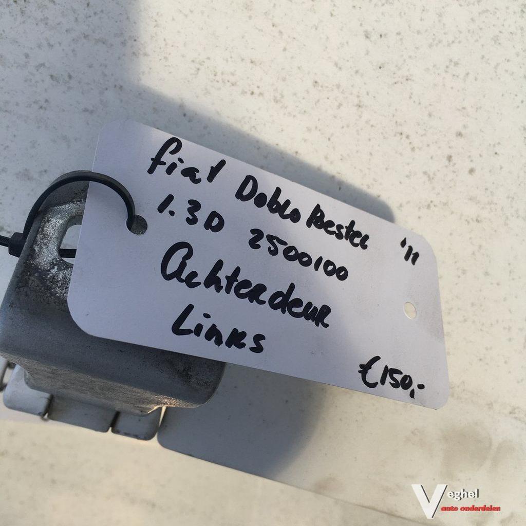 Fiat Doblo Bestel 2011 1.3 Diesel 2500100   Achterdeur Links, Ophalen, Gebruikt, -, Achter