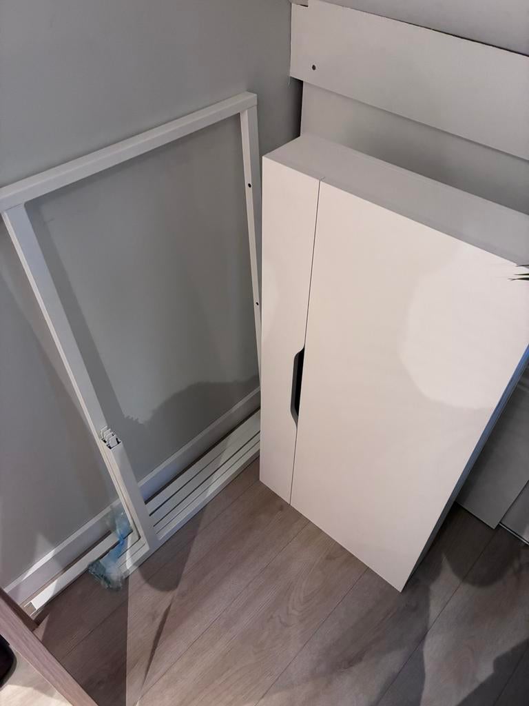 Bureau Alex Ikea, Met lades, Gebruikt, Hout, 132 cm