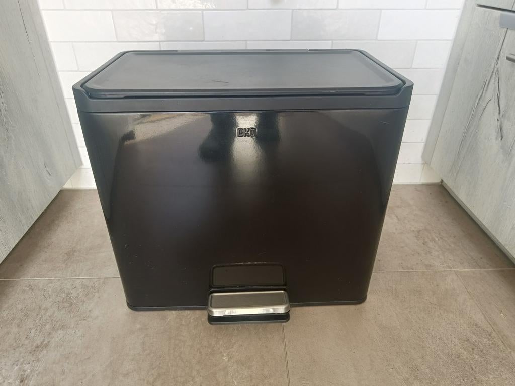 Eko pedaalemmer 20L grijs + 9L groen, Ophalen, Gebruikt