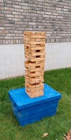Verhuur van houten spellen 'Blokken stapelen' (Jenga), Hobby en Vrije tijd, Feestartikelen | Verhuur, Ophalen, Gebruikt, Overige