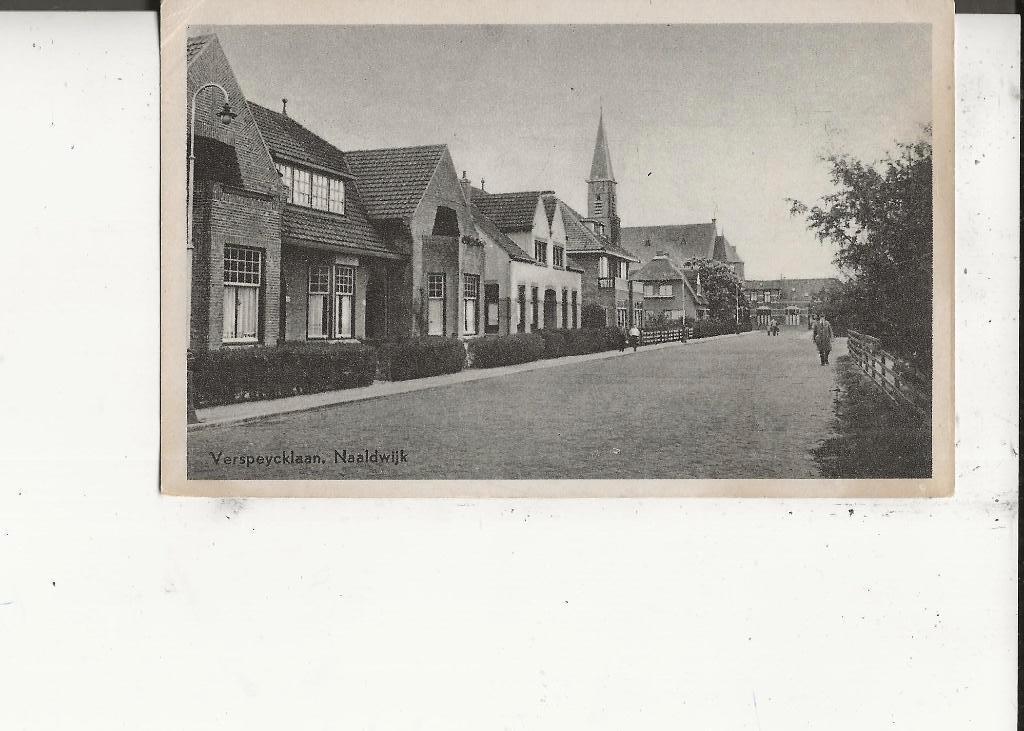 Naaldwijk Verspeyklaan J Valstar, Ophalen of Verzenden, 1940 tot 1960, Ongelopen, Zuid-Holland