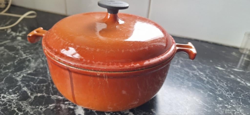 Le Creuset pan, Huis en Inrichting, Keuken | Potten en Pannen, Ophalen, Gietijzer, Koekenpan of Braadpan