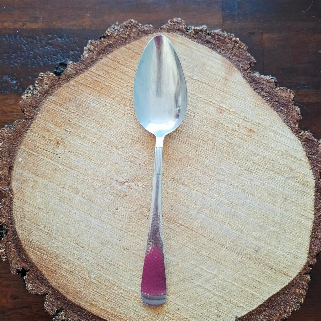 Sola GZ, eetlepel met hamerslag, Antiek en Kunst, Antiek | Bestek, Ophalen of Verzenden